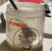 Mängden socker i gelato alla nocciola