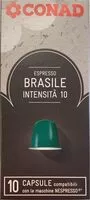 Mängden socker i Espresso brasile nespresso