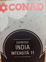 Mängden socker i Espresso India intensitá 12