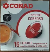 Mängden socker i Espresso corposo