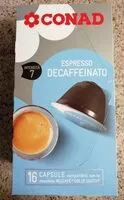 Mängden socker i Espresso Decaffeinato