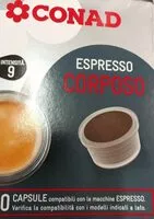 Mängden socker i Espresso corposo