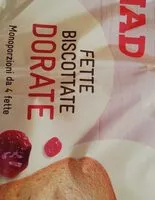 Mängden socker i Fette biscottate dorate