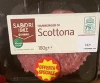 Mängden socker i Hamburger di scottona