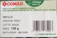 Mängden socker i Mirtilli