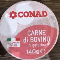 Mängden socker i Carne di Bovino in gelatina