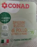 Mängden socker i Spiedini rustici di pollo