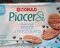 Mängden socker i Frollini con gocce di cioccolato