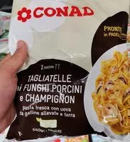 Mängden socker i Tagliatelle ai funghi porcini e champignon