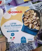 Mängden socker i Lupini alla marinara