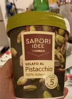 Mängden socker i Gelato al Pistacchio 100%italiano