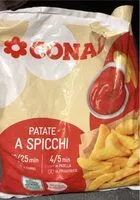 Mängden socker i Patate a spicchi