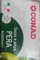 Mängden socker i Succo e polpa pera