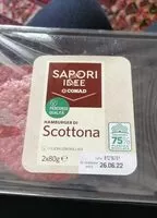 Mängden socker i Hamburger di scottona