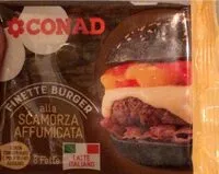 Mängden socker i Finette burger alla scamorza affumicats
