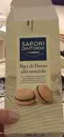 Mängden socker i Baci di dama alla nocciola