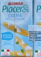 Mängden socker i Piacersi crema per cucinare