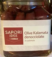 Mängden socker i Olive Kalamata denocciolate