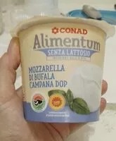 Mängden socker i Mozzarella di bufala campana senza lattosio