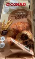 Mängden socker i cornetti integrali farciti al cioccolato fondente