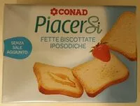 Mängden socker i Fette biscottate iposodiche