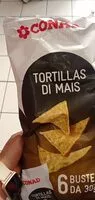 Mängden socker i Tortillas di mais