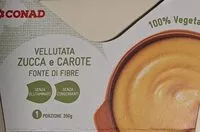 Mängden socker i Vellutata zucca e carote