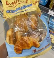 Mängden socker i Croissant with sugar