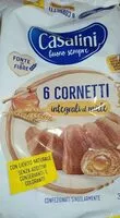 Mängden socker i 6 cornetti integrali al miele