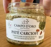 Mängden socker i PATE CARCIOFI