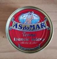 Mängden socker i ASdoMAR tonno trancio intero all'olio di oliva