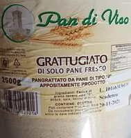 Mängden socker i Grattuggiato di sole pane fresco