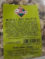 Mängden socker i Muesli 30 frutta