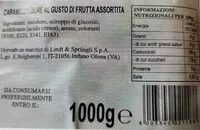 Mängden socker i Caramelle dure al gusto di frutta assortita