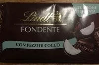 Mängden socker i cioccolato fondente con pezzi di cocco