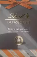 Mängden socker i 23 praline assortite da gustare insieme