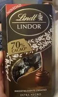 Mängden socker i Lindor 70% cacao