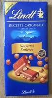 Mängden socker i Chocolat Noisettes entieres
