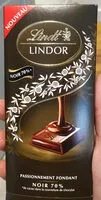 Mängden socker i Lindor - Chocolat noir 70% - Passionnement fondant