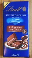 Mängden socker i Lait intense en cacao