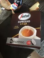 Mängden socker i Segafredo Zanetti 300 Capsule My Espresso Casa Gusto Cremoso