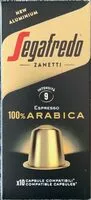 Mängden socker i Café 100% Arabica, capsules aluminium (intensité 9)