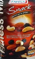 Mängden socker i Snack fitness mix