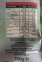 Mängden socker i Snack Goji Berries