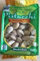 Mängden socker i Pistacchi tostati e salati