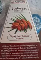 Mängden socker i Datteri naturali