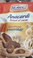 Mängden socker i Anacardi tostati al cacao