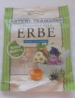 Mängden socker i Caramelle alle erbe