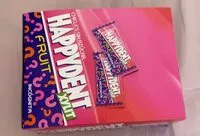 Mängden socker i Chicles Happydent Fruit xylit