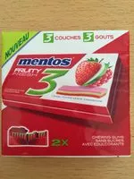 Mängden socker i Mentos fruity fresh chewing gums
